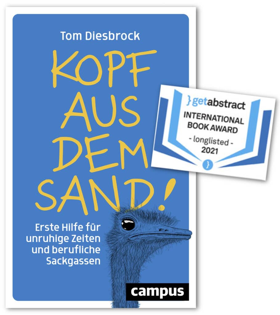 Kopf aus dem Sand getabstract International Book Award